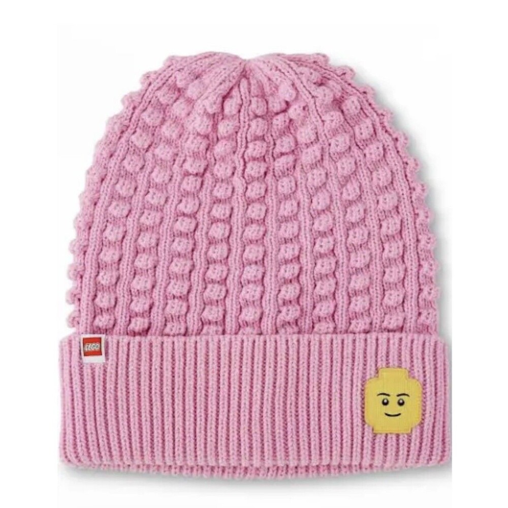 ADULT BEANIE lego collection target NEW nwt HAT stocking cap minifig patch pink